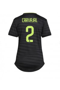 Real Madrid Daniel Carvajal #2 Fotballdrakt Tredje Klær Dame 2022-23 Korte ermer